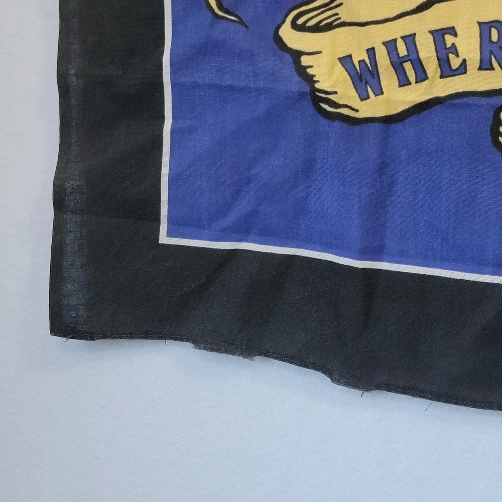 Vintage Official Harley Davidson Black Panther Legends Live Bandana Made In USA
